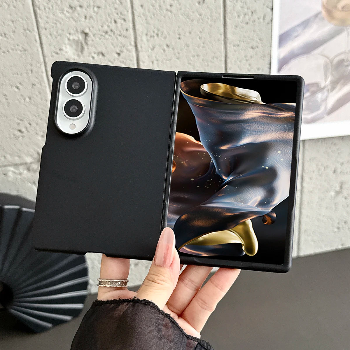 Candy Color Hard PC Back Cover Case for Samsung Galaxy Z Fold 8 Shockproof Protective Phone Shell