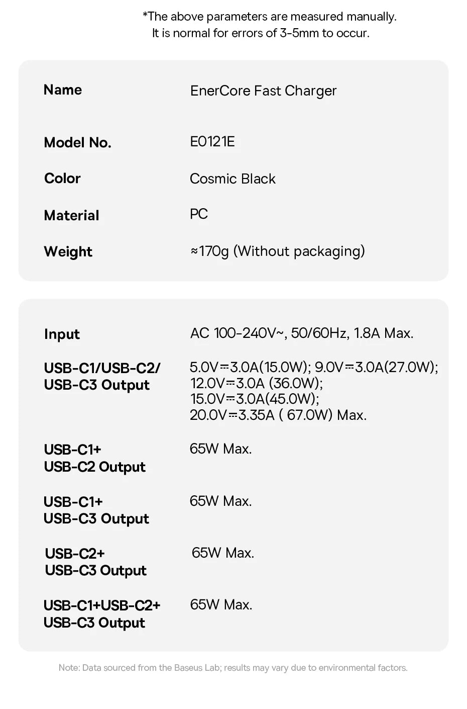Baseus 67W 100W Fast Charger GaN Charger USB C Retractable Cable Phone Charger For iPhone Samsung Laptop Charger PD QC Charger