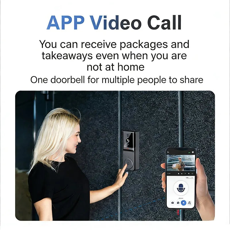 M16 M9 WiFi Wireless Video Doorbell Two-Way Intercom Infrared Night Vision Mobile APP Remote Control Home Surveillance Door Bell