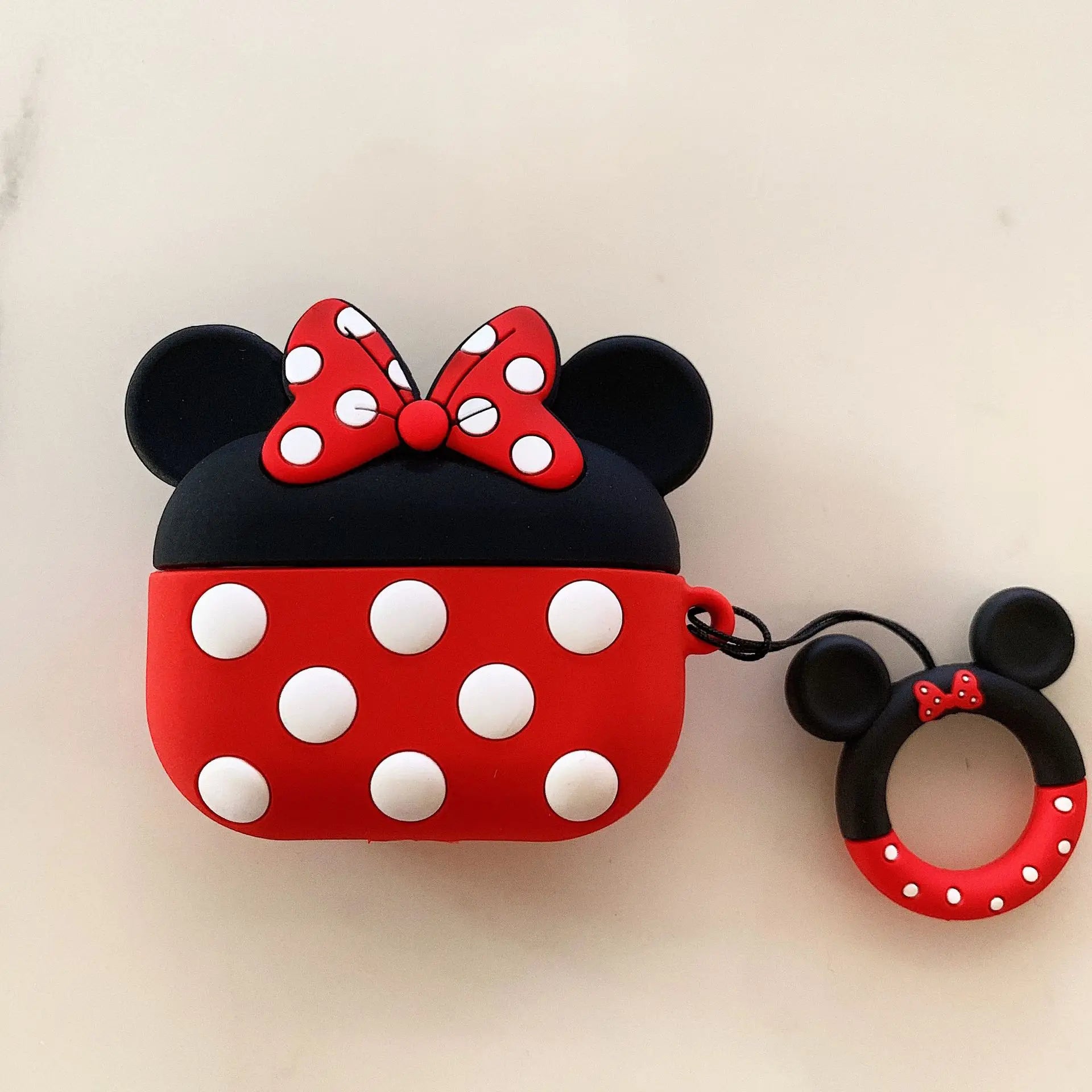 Cute Polka Dots Bow Silicone Case For Apple AirPods 2 3 4 Pro 2 Pro3 Earphone Charging Headphones Case Airpods Protect Cover