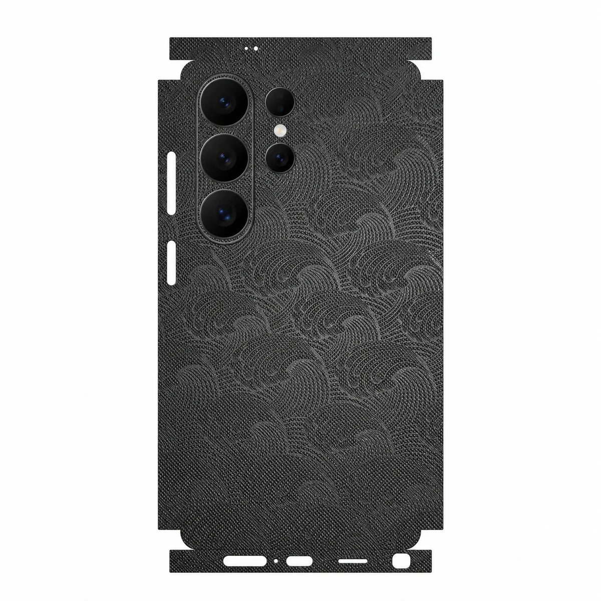 Full Coverage Faux Leather Back Skin for Samsung Galaxy S26 S25 Ultra Plus S24 S23 Full Wrap Anti Scratch Rear Film Sticker