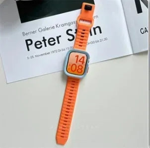 Silicone Case+Strap for Apple Watch Ultra3 49mm Series 11/10 42mm 38 44mm 40mm 45mm 41mm Bracelet Cover for iWatch Series 8 9 7