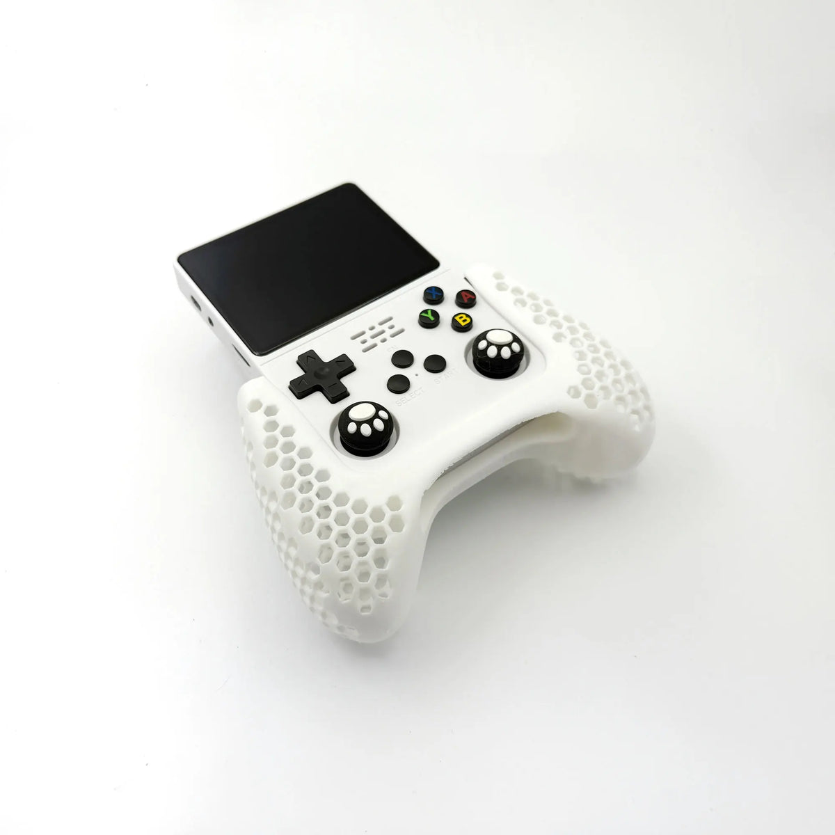 3D Printed Grip For R36S Console DIY Ergonomic Grip Handle R36 S Accessories Hollow Honeycomb Design More Comfortable Controller