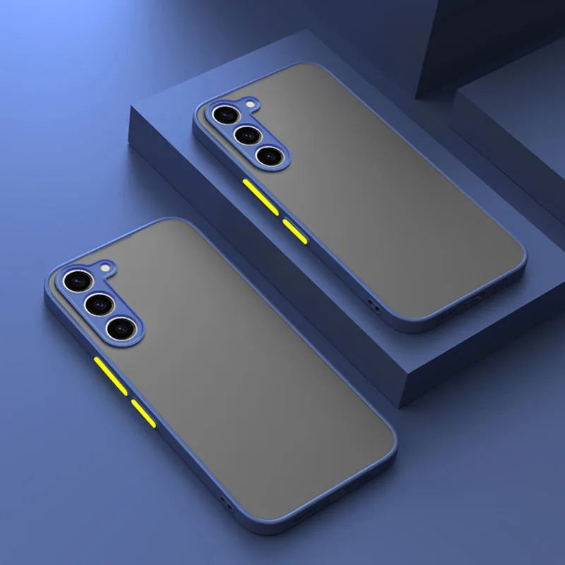 For Samsung Galaxy S26 S25 S24 S23 S22 S21 S20 S10 Fe Plus Ultra S10E Note10 Note20 Plus Ultra Cover Matte Bumper New Armor Case