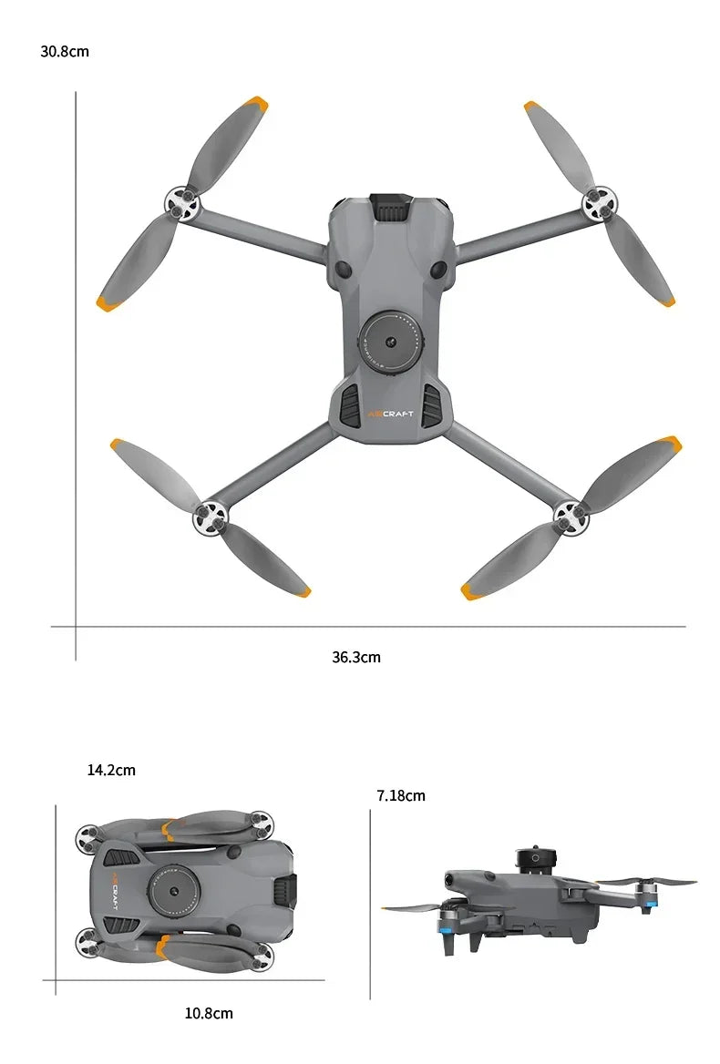Original G500 GPS Foldable Drone Large Screen 8K Dual Optical Flow Obstacle Avoidance Long Range 5G WiFi FPV Aerial Quadcopter