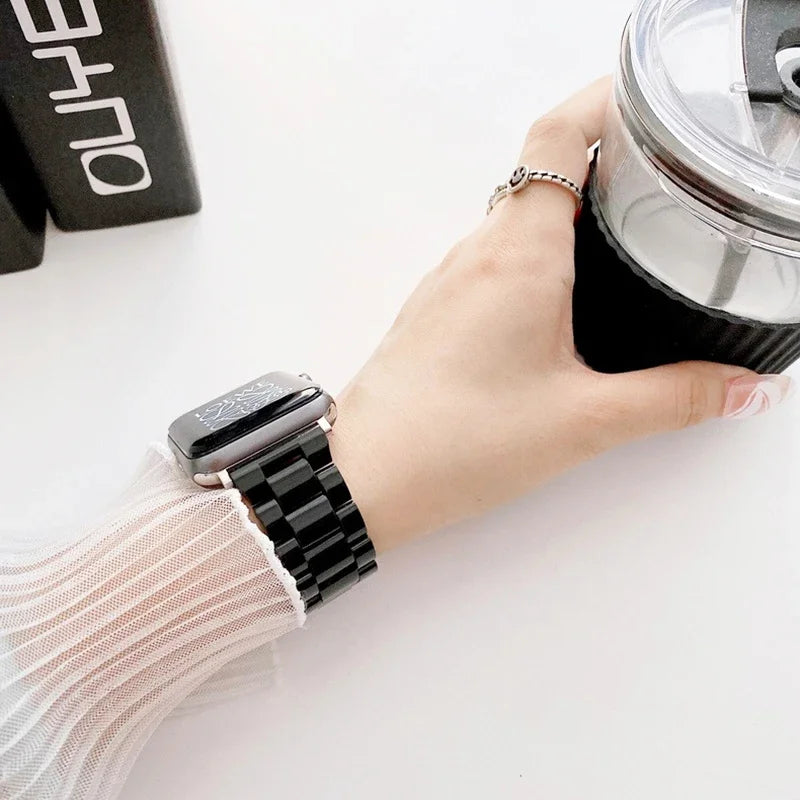 Watch strap+Case+glass For apple watch band 44mm 40mm 38/42mm Candy bracelet iwatch ultra2 49mm serie 9 8 7 6 5 4 3 Se 41mm/45mm