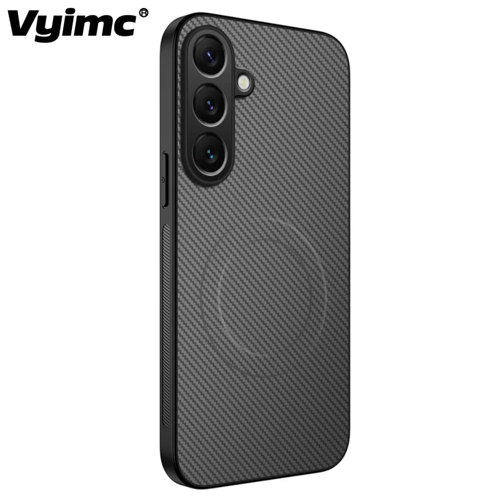 Luxury Carbon Fibre for MagSafe Magnetic Phone Case for Samsung S26 Ultra S25 FE S24 S23 S22 Plus S21 S20 A56 A57 A37 A31 A21S