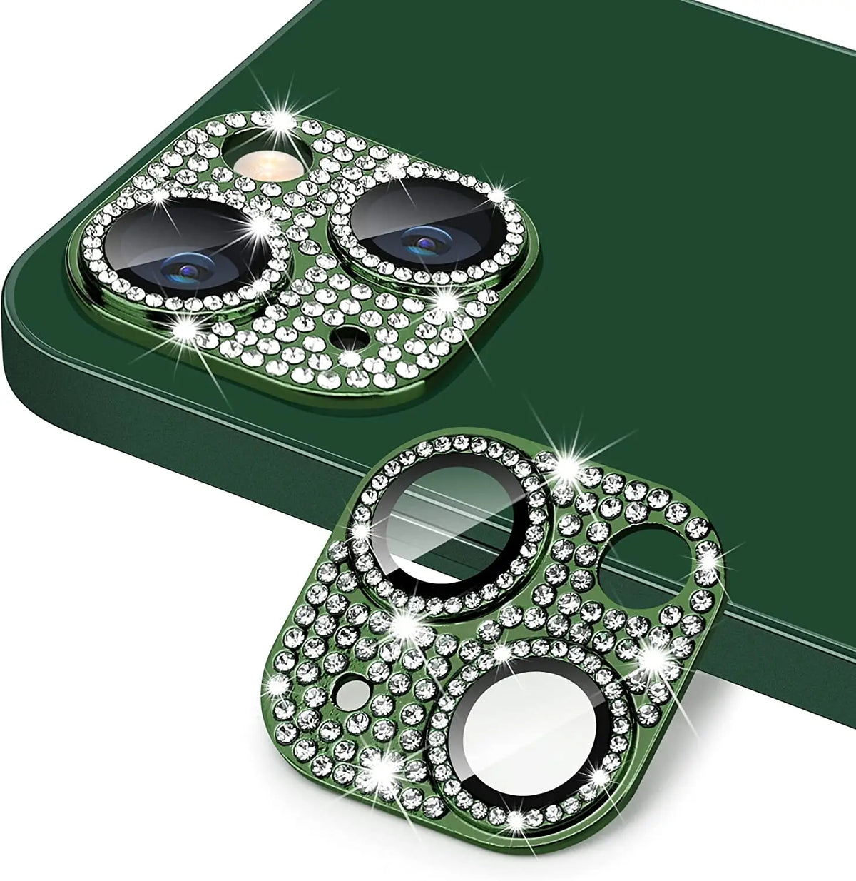 Glitter Diamond Camera Lens Protector Case Cover For iPhone 16 15 14 Plus 13 Pro Max 12 Mini 11 Women Protection Phone Accessory