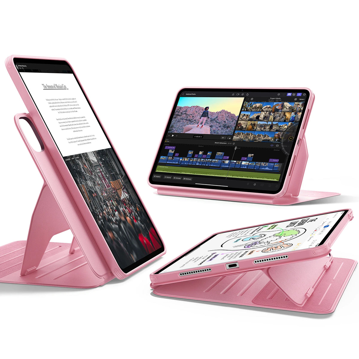 ESR for iPad Pro 13 Inch Case (M5/M4) Rotating Case with Removable Magnetic Cover Shift Series for iPad Pro 13 2024/2025