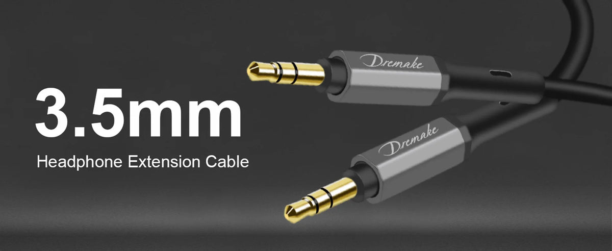 3.5mm PVC Jacket Aux Cable Audio Auxiliary Input Adapter Male to Male Cord for Headphones Car Home Stereos Speaker iPhone iPad