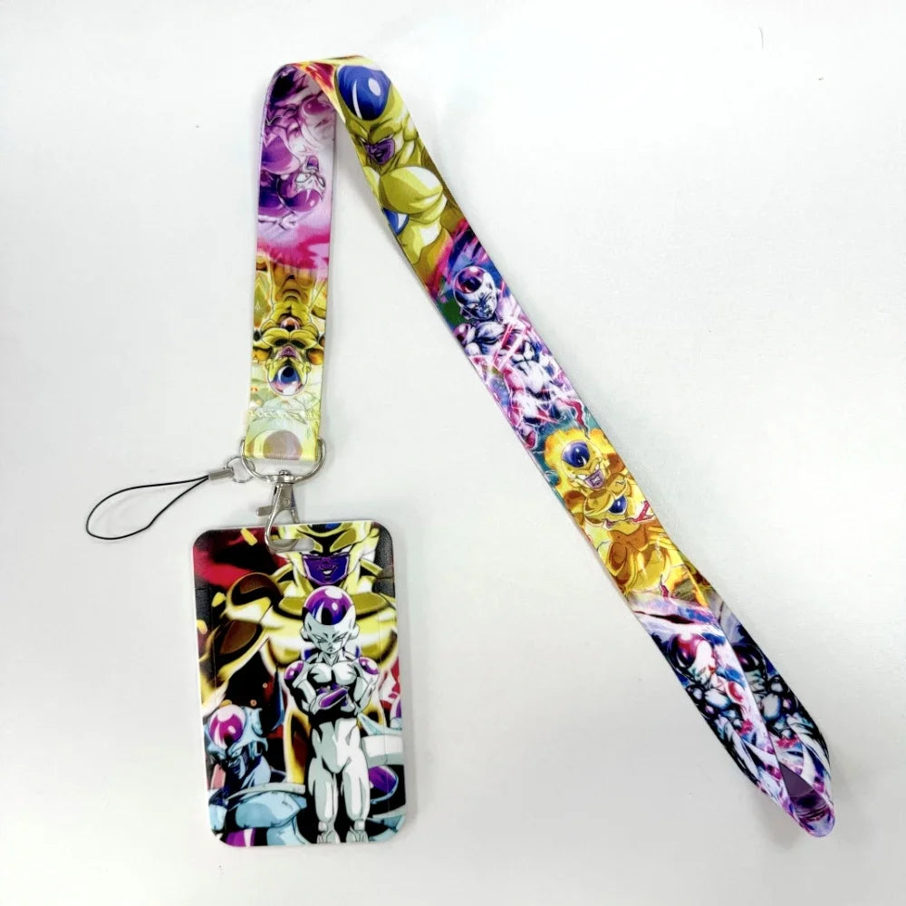 Lanyards Keychain Animated Cartoon Badge Holder ID Credit Card Pass Hang Rope Lanyard For Keys Anime Accessories Gifts