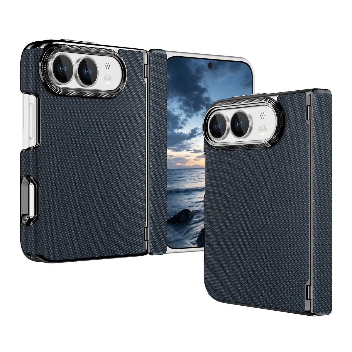 For iPhone Ultra 18 Fold Case Luxury Leather Matte Magnetic Wireless Charging Shockproof Protection Hard Back Cover Accessories