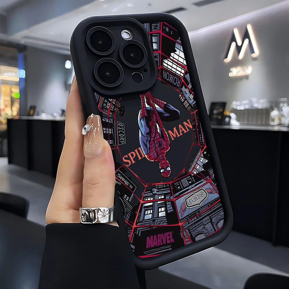 HOT Anime Spiders Mans Phone Case for Samsung S26 S25 S24 S23 S22 S21 S20 F06 M16 Note 20 FE Plus Ultra 4G 5G Soft Silicone TPU