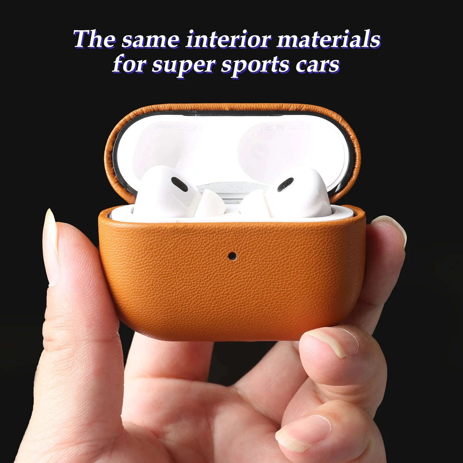 Biobased Eco-Friendly Leather Case For Airpods Pro 3 airpods4 3 Wireless Earphone Box Headphone Bluetooth Hard Protective Cover