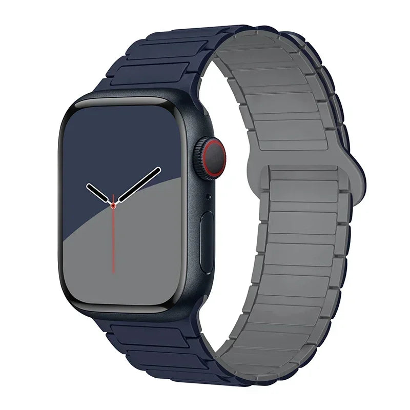 Hot Magnetic Loop For Apple Watch Bands 44 40 49 45 41 38mm Silicone Bracelet iWatch Series 11 10 9 8 7 6 5 4 3 Se Ultra 3/2 Str