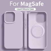 For Magsafe Liquid Silicone Magnetic Phone Case For iPhone 17 16 15 13 14 Pro Max Plus Cover For iphone 17 Pro Max Accessories