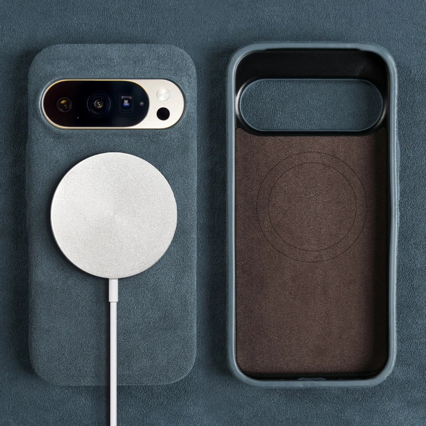 Luxury Magnetic For Google Pixel 10 Pro 9pro 8pro 7pro For ALCANTARA Back Case Artificial Leather Supercar Suede Phone Cover
