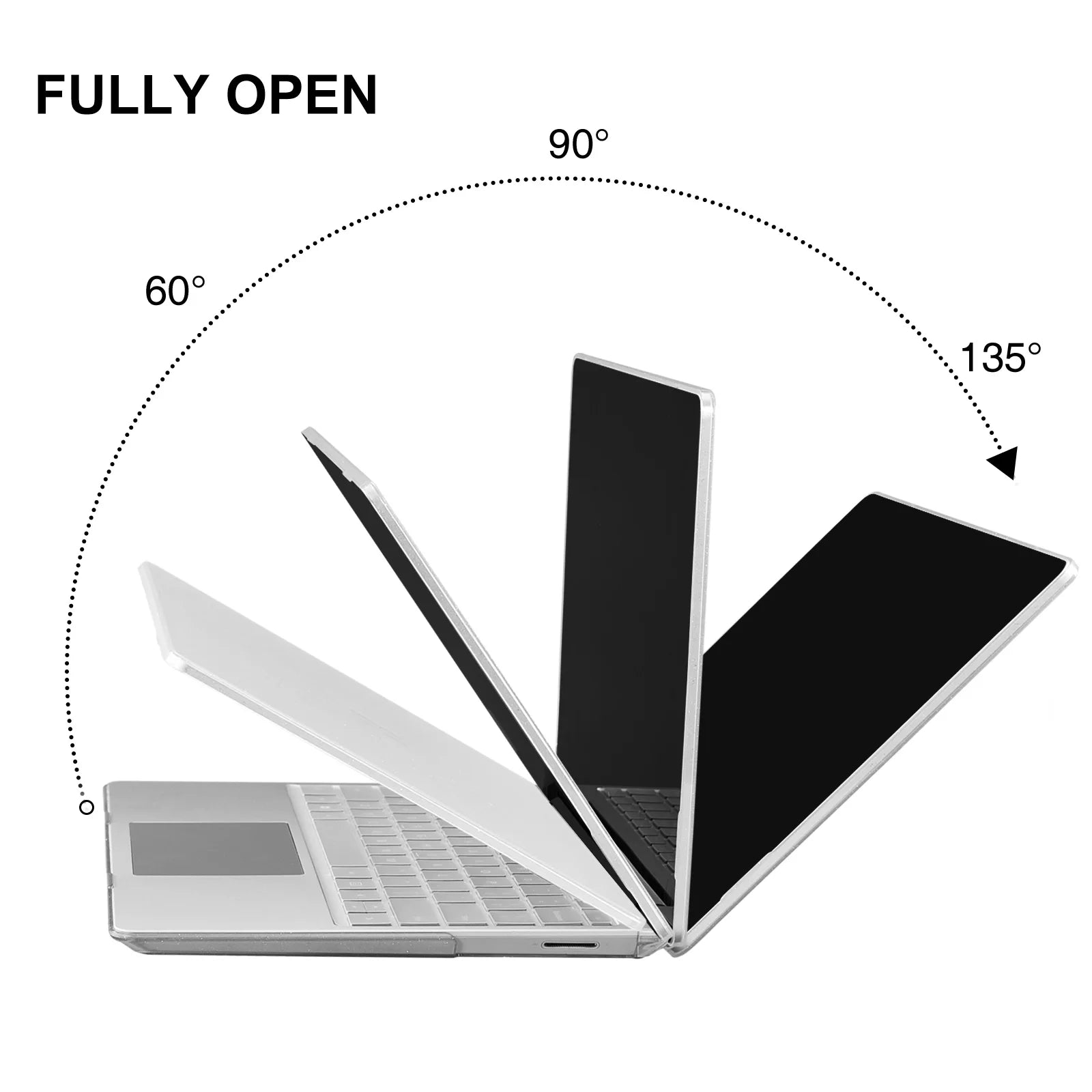 EooCoo Case for MacBook Air 13 inch M4 2025 2024-2022 Release M3 M2 A3240 A3113 A2681 for Mac Air 13.6 inch Glitter Hard Shell