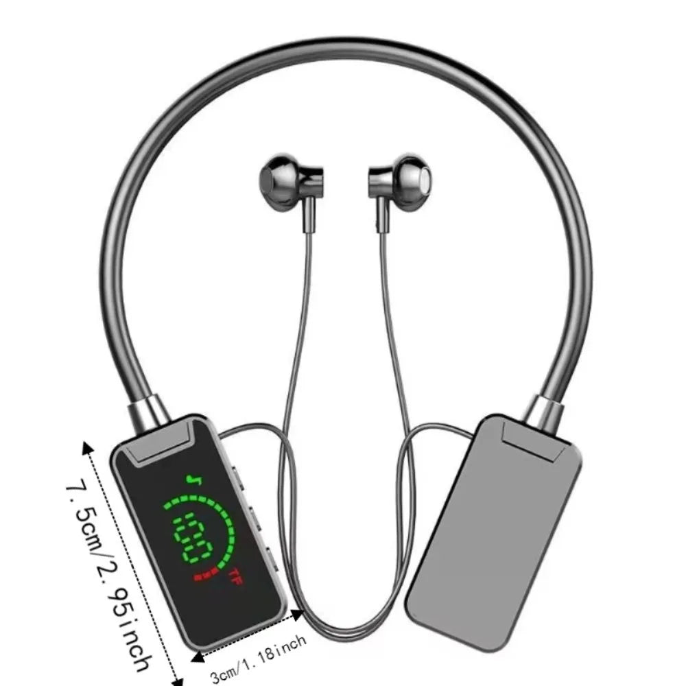 Bluetooth 5.3 Bluetooth Earphones Handsfree HIFI Sound Neckband Earphones Long PlayTime LED Display Noise Reduction Earbuds