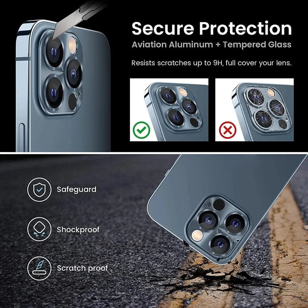 Metal Camera Lens Glass Protector For iPhone 18 Pro Max 17 16 Plus 15 14 13 Mini 12 11 iPhone Duo Air Camera Protector Film