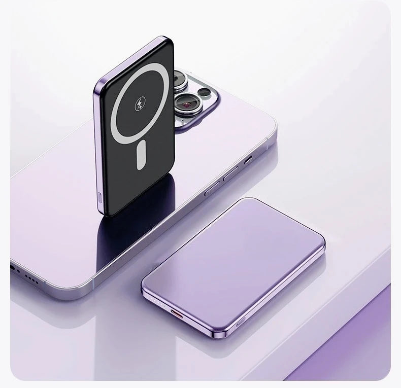 Taepiaai Magnetic Wireless Power Bank 20000mAh Ultra Thin Portable CCC Certified Super Fast Charging Pack for MagSafe for Iphone