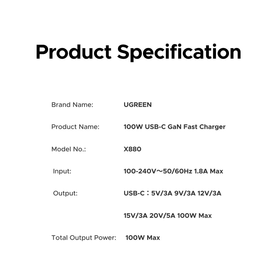 【Ultra Mini-US Plug】UGREEN Nexode Air 100W 65W 45W GaN Charger PD3.0 QC4.0 PPS For Macbook Laptop iPhone 17 16 Samsung S26 iPad