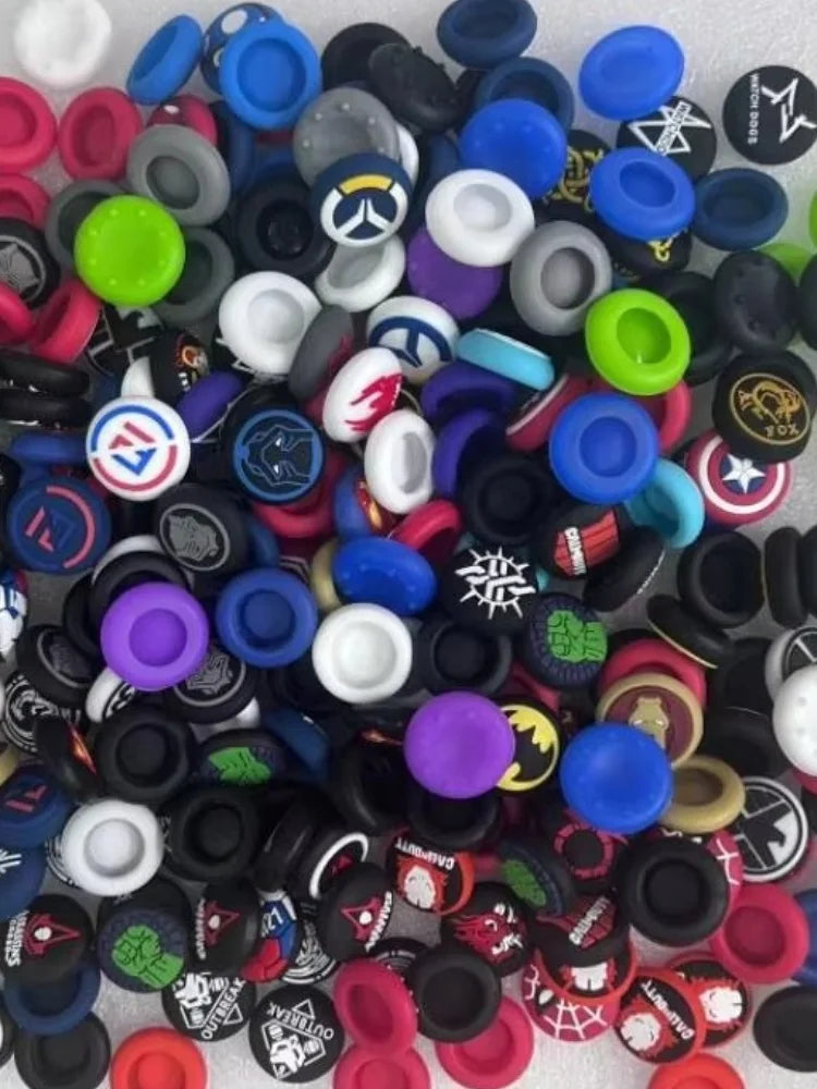50pcs/lot Random Shipment Mix Color for Ps4 Ps5 for Xboxone Series S X Joystick Thumb Stick Grip Silicone Cap