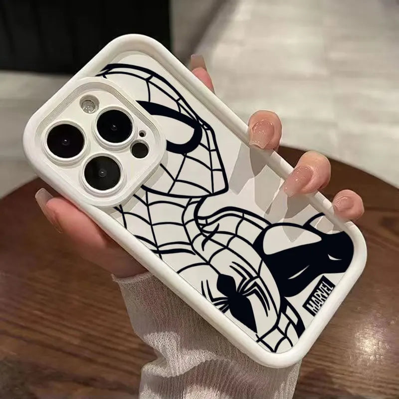 Spidermans Ironman Silicone Phone Case For  Samsung Galaxy S26 S25 S24 S23 S22 Ultra Plus S21 S20 FE Shockproof Cover