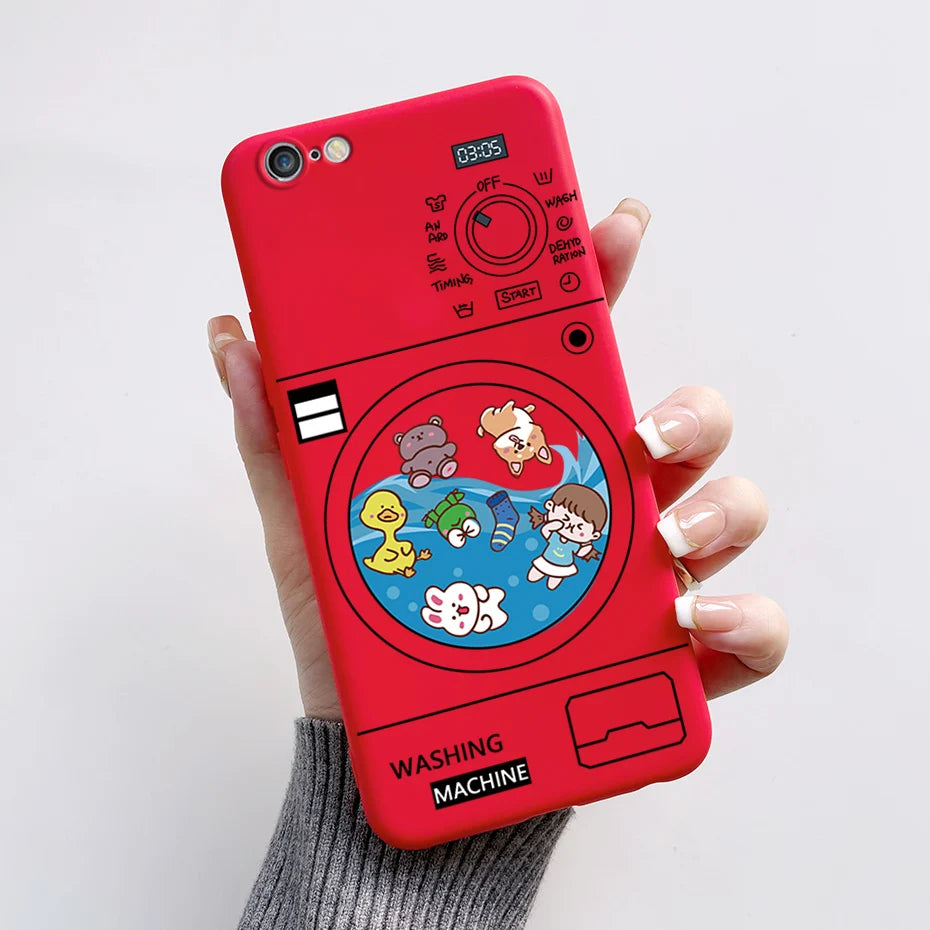 Stylish Painted Cover For iPhone 6 6S Plus Case iPhone6 6S Plus Cover Silicone Soft Phone Back Case For Apple iPhone 6 6S Coque