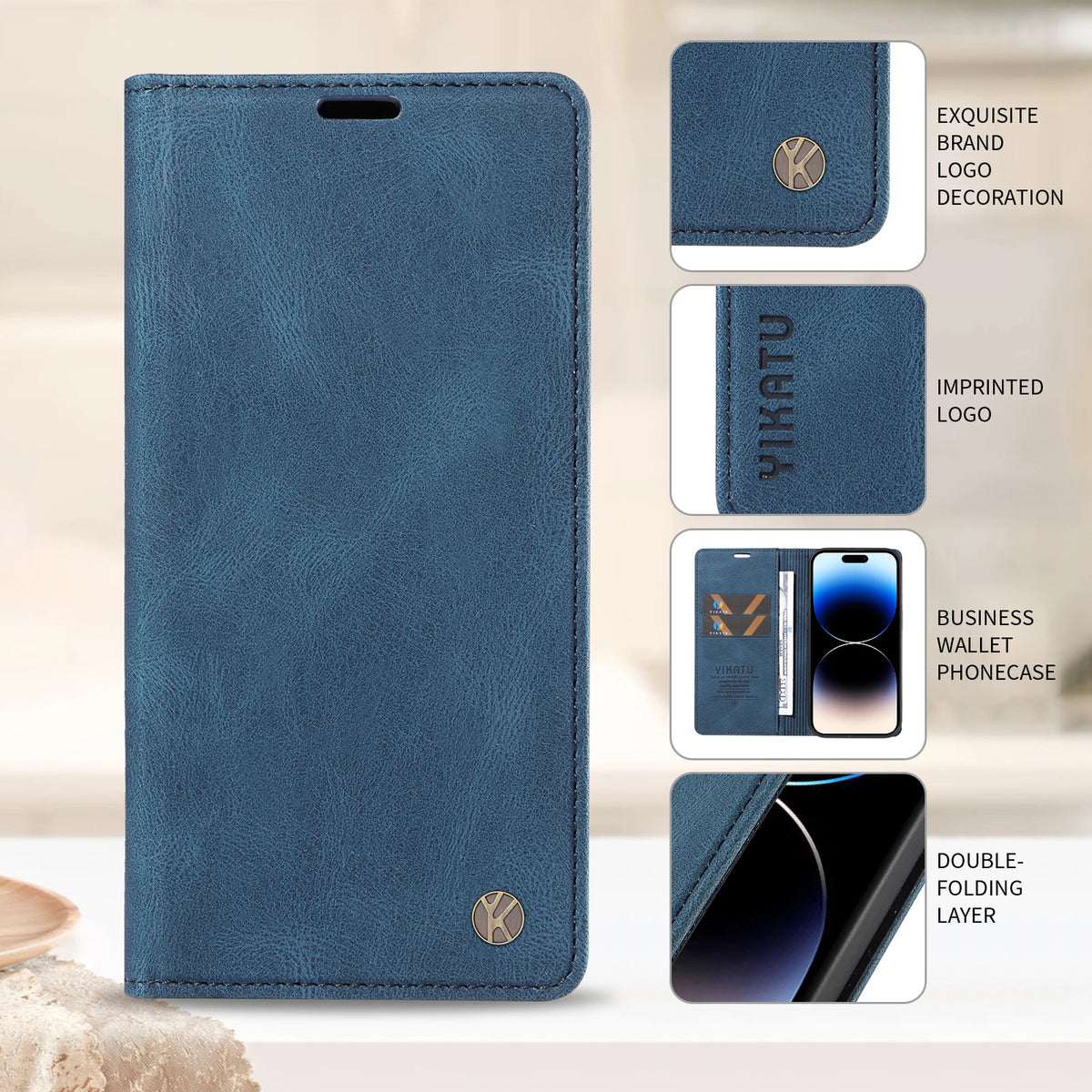 Magnetic Leather Flip Case For Apple Iphone 18 17 17E 17Air Pro Max Promax 18Promax 17Promax 18Pro 17Pro Wallet Card Slots Cover