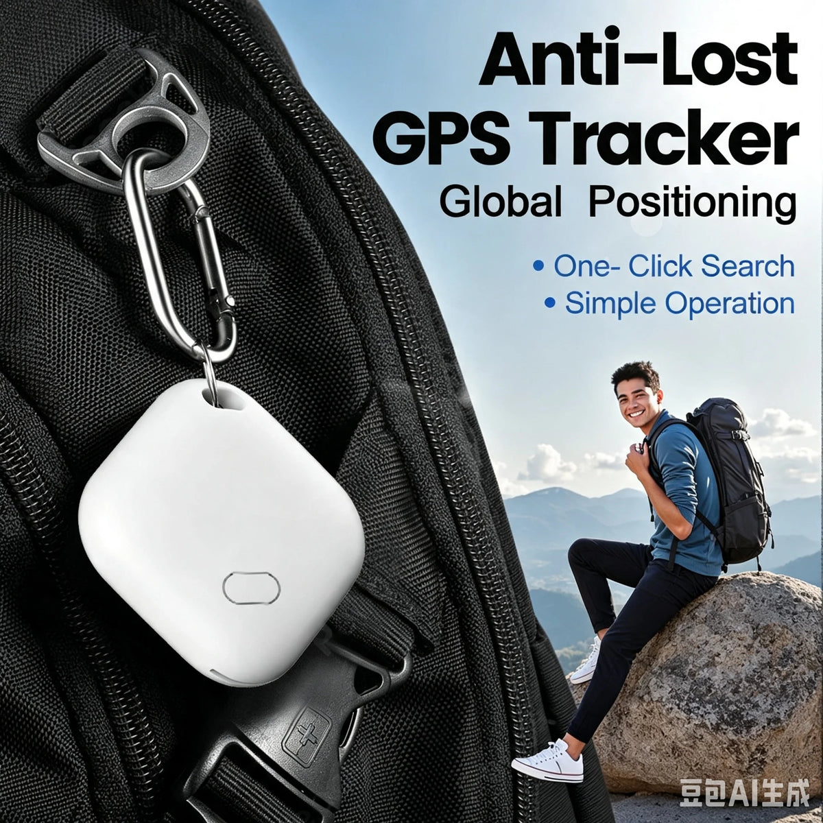 Mini GPS Tracker Compatible with Google Find Hub Device Smart Locator Pet Car Key Anti Lost GPS Track Finder For Android System