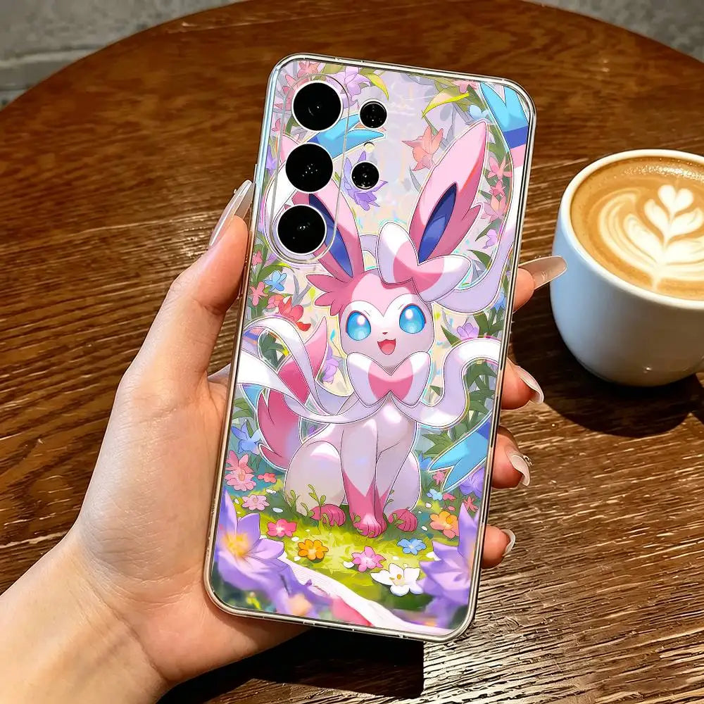 Lovely Sylveones-s Phone Case Transparent Silicone Soft For Samsung S25,S24,S21,S22,S23,S30,Ultra,S20,Plus,Fe