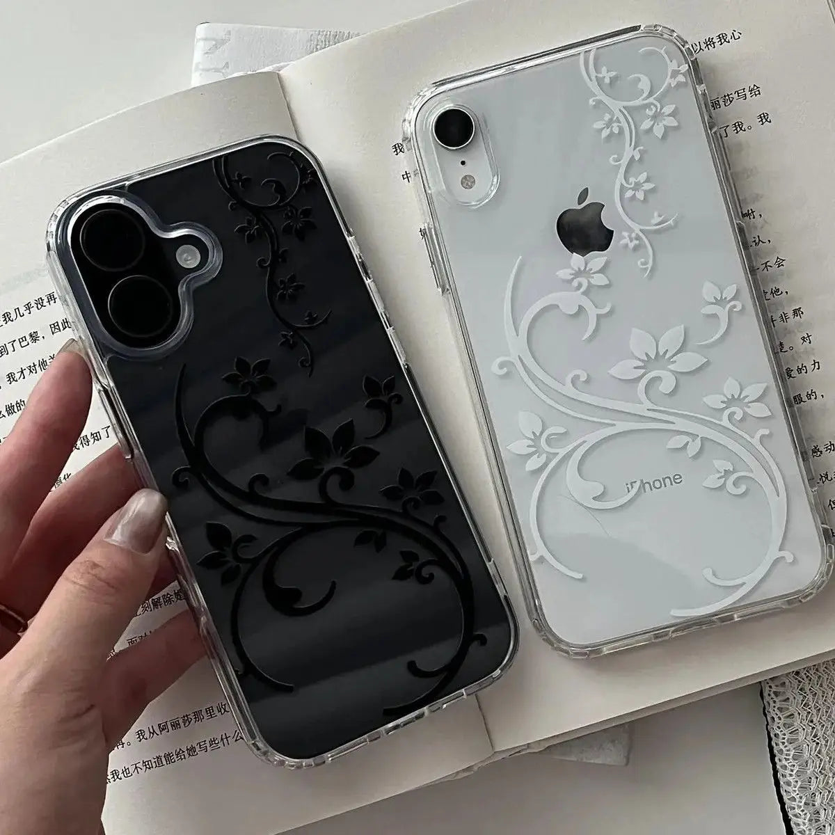 Fashion Simple Flower Transparent Phone Case For iPhone 17 Air 16 Pro Max 15 14 13 Mini 12 11 Promax 78 Plus Soft Back Cover Y2K