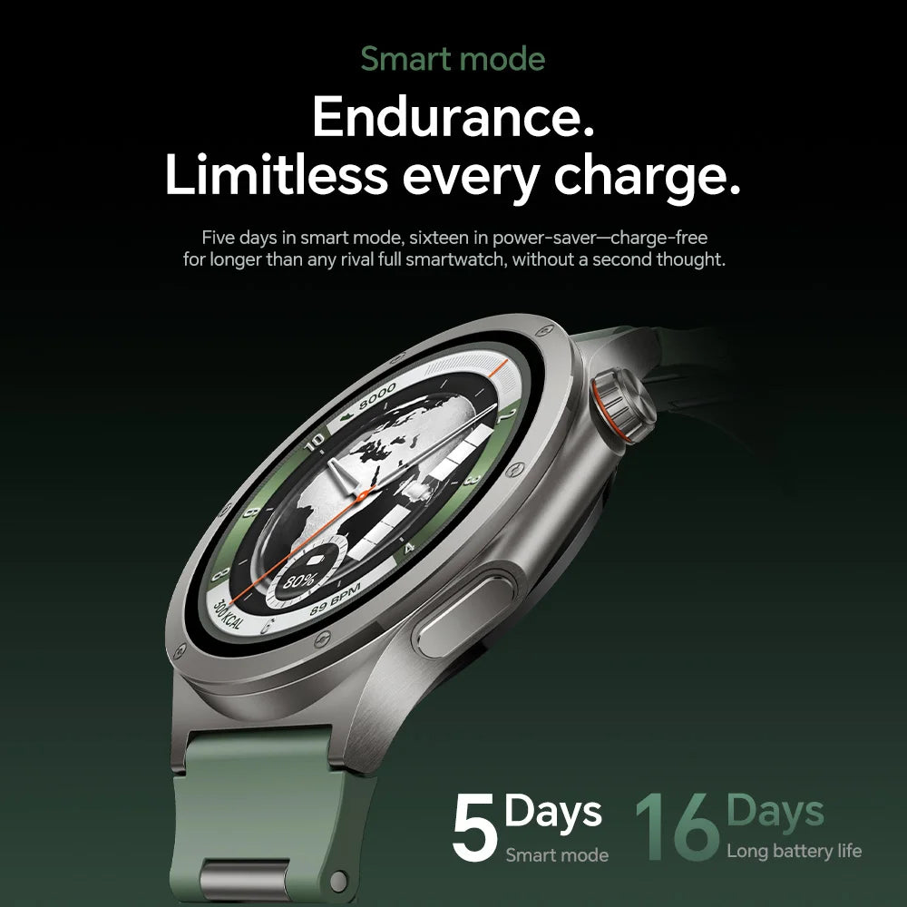 Global Version OnePlus Watch 4 Smart Watch 1.50'' AMOLED Display Snapdragon W5 Processor Up to 16 Days of Battery Life Wear OS