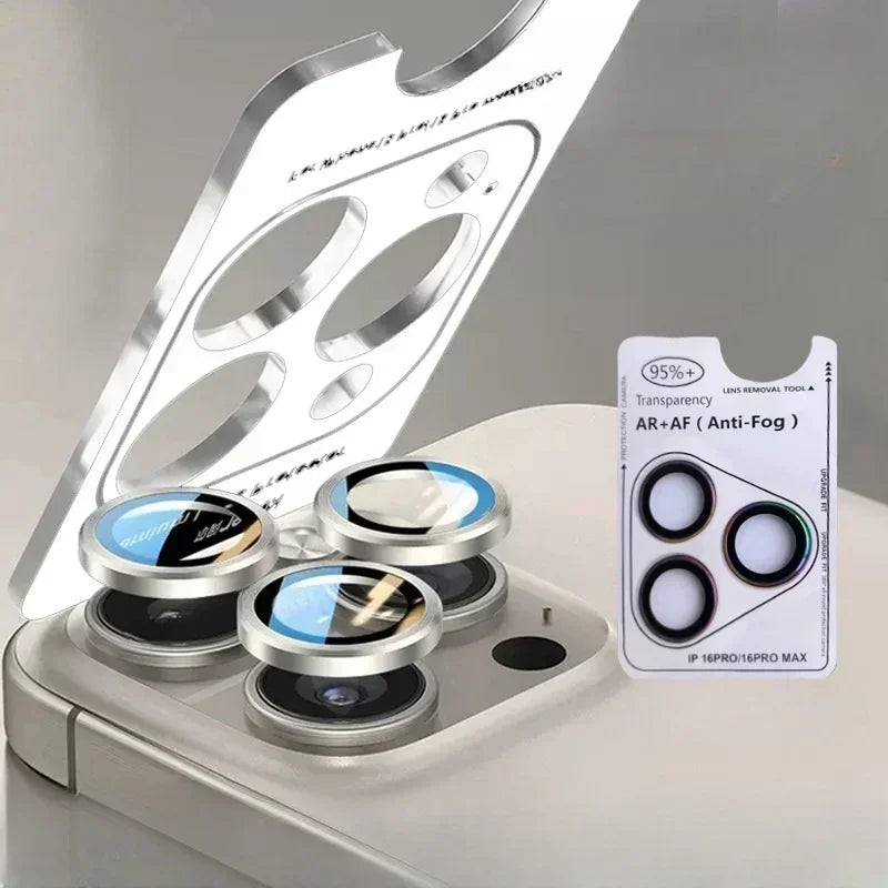 For iPhone 18 Pro Max Auto Snap AR Anti-Reflection Rear Camera Lens Protector One-Step Apply Lens Glass With Pry Opening