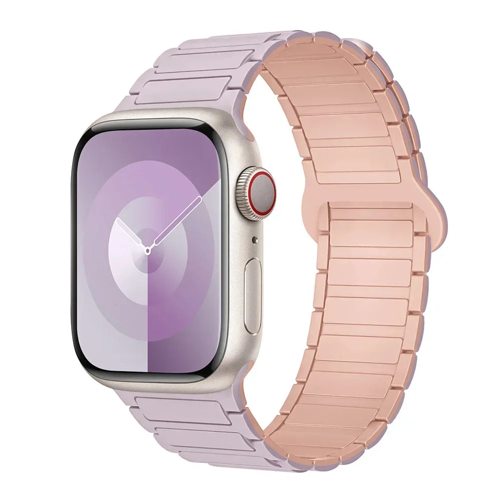 Hot Magnetic Loop For Apple Watch Bands 44 40 49 45 41 38mm Silicone Bracelet iWatch Series 11 10 9 8 7 6 5 4 3 Se Ultra 3/2 Str