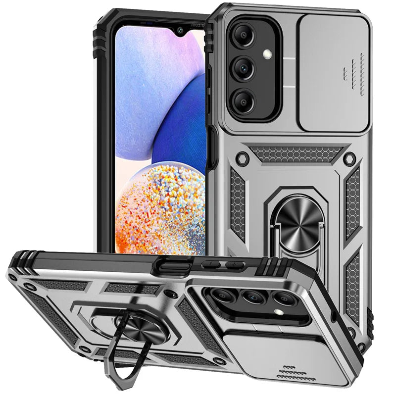 Slide Camera Lens Case For Samsung Galaxy A13 A23 A33 A53 A73 A22 A32 A52 A72 5G Armor Shockproof Coque For A04S M13 M23 M33 M53