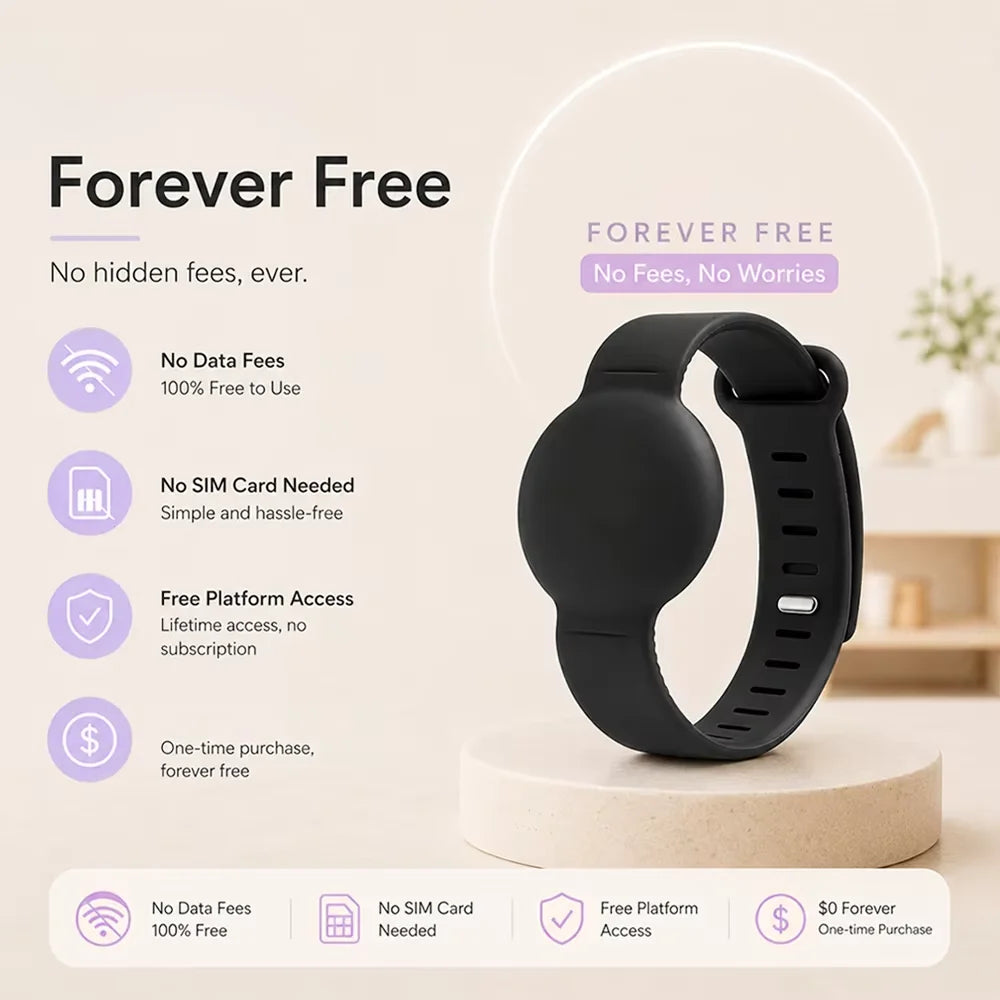 LAXASFIT GPS Tracker 180-Day Standby Global Positioning Location History Find My Device Anti-Lost Alarm for Kids Pets
