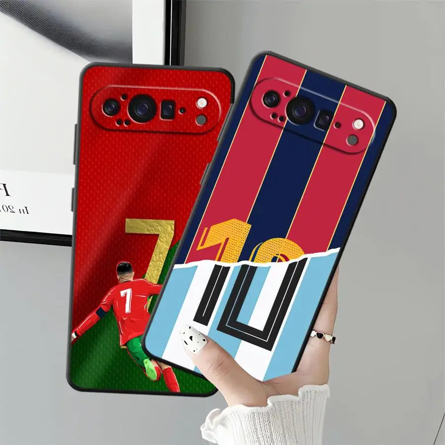 Number 7 10 Football Case for Google Pixel 8a 7a 9a 6a 6 7 8 Pro 10 9 Pro XL Funda Phone Cover