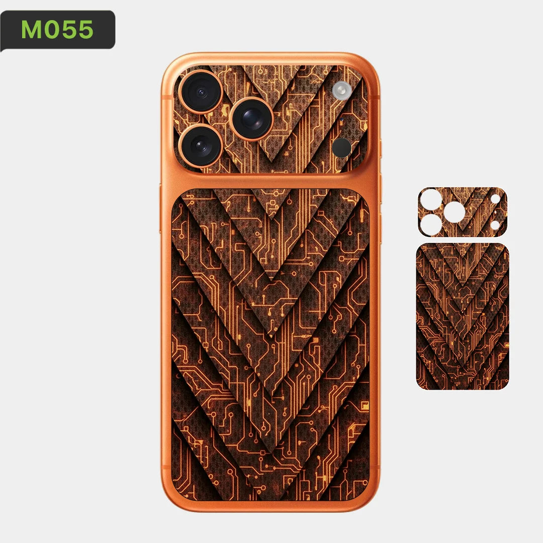 BC05 for Apple iPhone 17 Pro Max /17 Pro/Air Camera with Battery Skin Wrap 3D Colorful Rear Protective Sticker Film