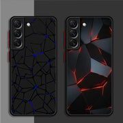 Fashion Honeycomb Matte Case For Samsung Galaxy S24 S22 S23 S20 S21 FE S10 Plus Capa Note 20 Ultra 10 Lite Phone Fundas