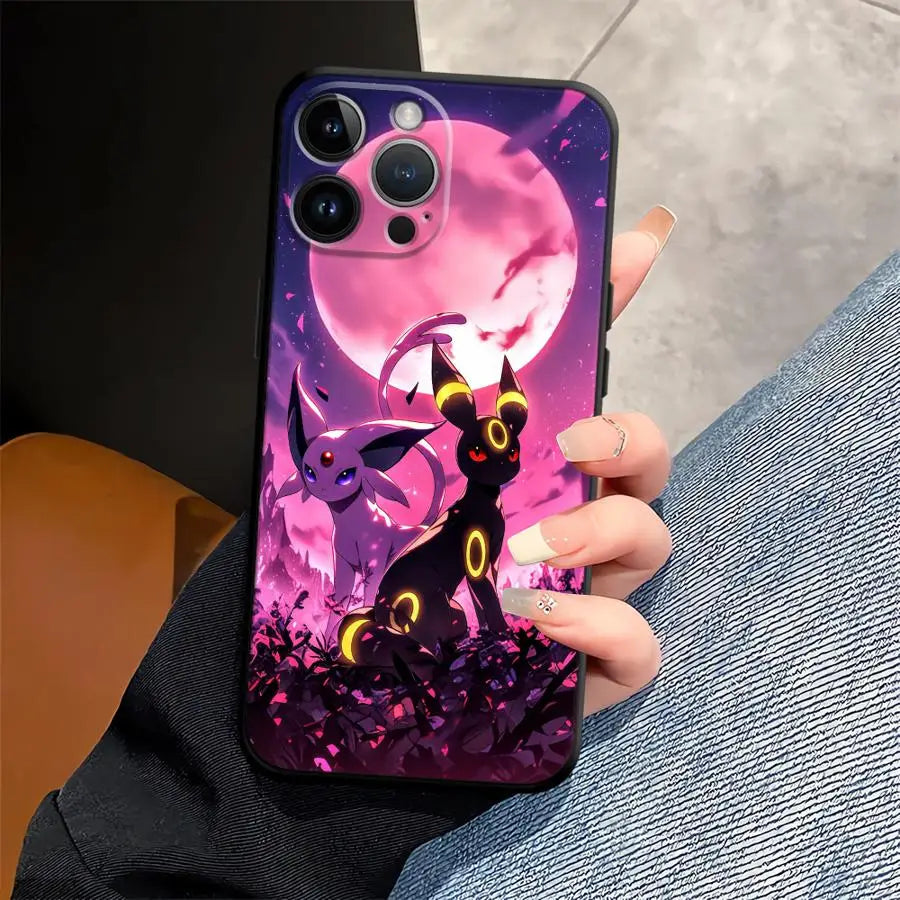 Hot Anime Pokemon Funda Phone Cover Phone Case for Apple iPhone Air XR XS MAX 12 17 Pro Max 15 Pro 7 8 14 11 13 16