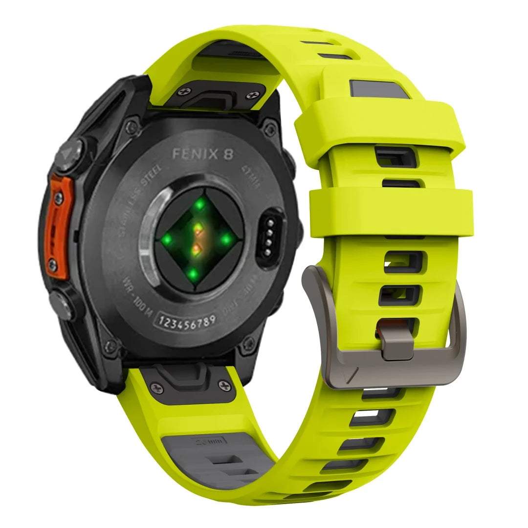 QuickFit 22mm 26mm Silicone Strap For Garmin Fenix 8 7 7X 7Pro 6X 6 5 5X/Epix 2 47mm 51mm Sport Breathable Bracelet Watch Band