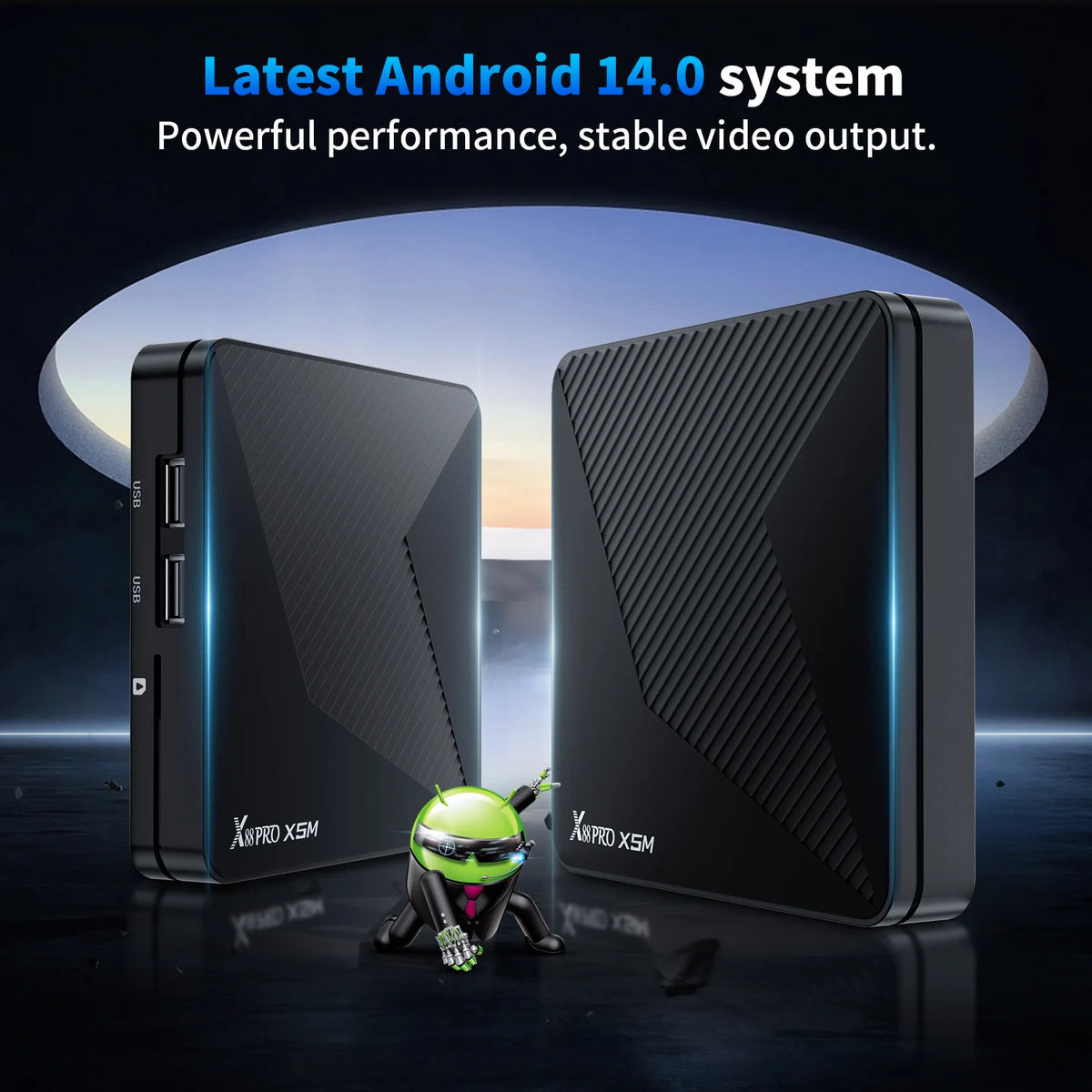 X88 PRO X5M Android 14 TV Box HD 8k 2.4G 5G Wifi6 BT5.0 1000M Lan 3D Amlogic S905X5M & S905A