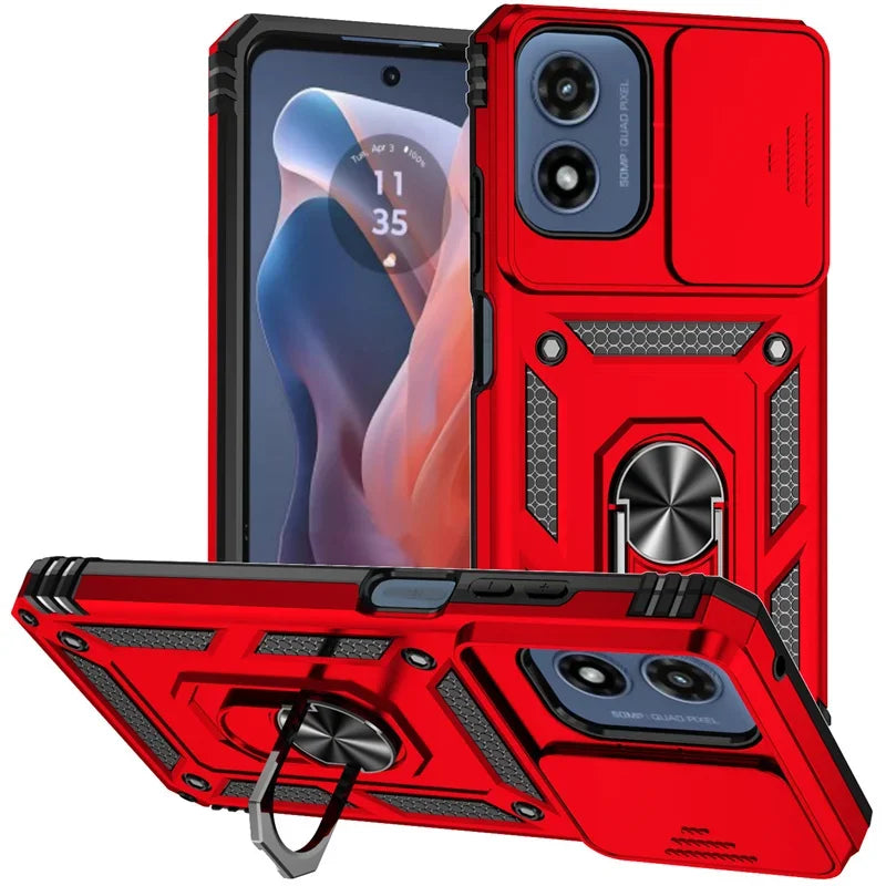 Armor Shockproof Case For Motorola Moto G Stylus 2026 G Play 2024 G Power 5G Edge 2025 Cover Ring Car Holder Shell Coque Funda