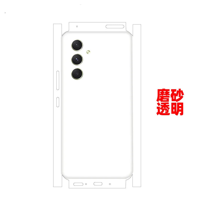 Pain Color Decal Skin for Samsung Galaxy A55 A56 A52s A73 A53 A54 5G Back Screen Protector Film Full Cover Wrap 3M Sticker