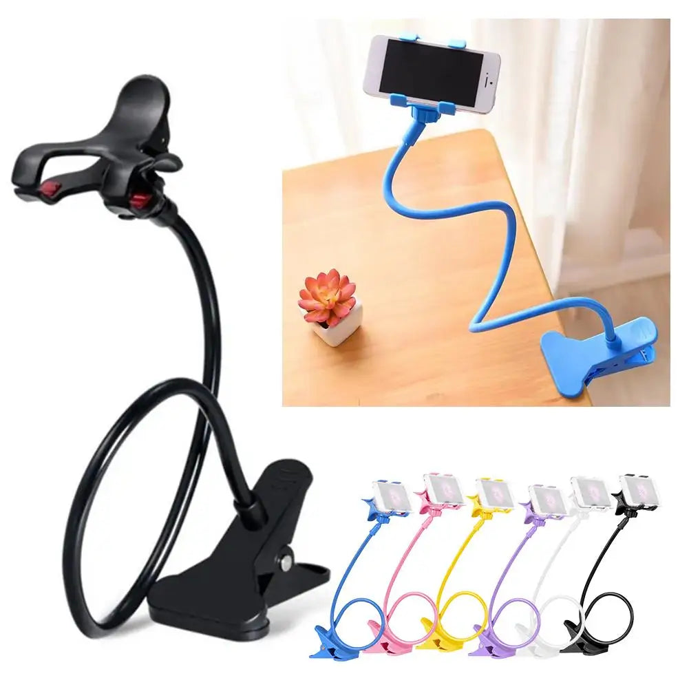 Phone Holder Gooseneck Flexible Arm Lazy Rotatable Bedside Cellphone Stand Mount Household Support Bracket Smartphone Holder