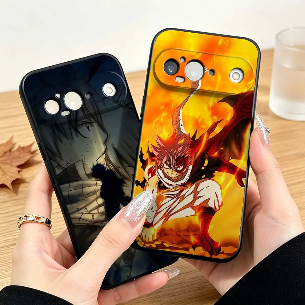 Anime FAIRY TAIL For Google Pixel 10 10A 9 8 7  9a 8A 7a 6a XL Pro 5G Black Phone Case Cover