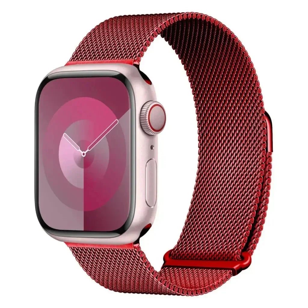 Milanese Loop Strap for Apple Watch Band 46mm 45mm 44mm 40mm 41mm Pride Bracelet iwatch Series 12/11/10/9 8 7 SE3/Ultra 3 4 49mm