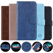 Magnetic Flip Leather Wallet Case For iPhone 17 17e 16e 16 15 14 13 12 11 X Xr Xs 8 7 6 6s SE Mini Air Pro Max Plus